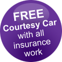 FREE courtesy car with all Insurance work